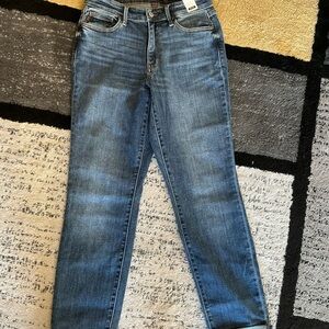 Judy Blue Mid-Rise Dark Vintage Wash Boyfriend Jeans  Sz 3/26 NWT!